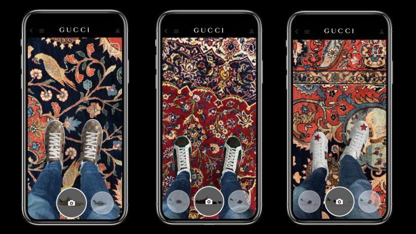 Gucci anuncia nova por meio de app, aproveitando a realidade aumentada