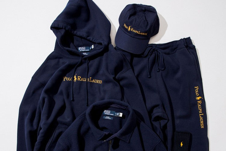 A atual cápsula BEAMS x Polo Ralph Lauren “Navy and Gold Logo Collection”