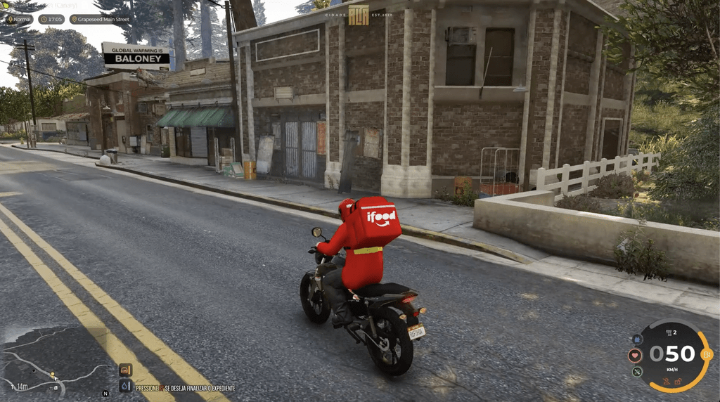 iFood permitirá que você "atue" como entregador no game GTA V - THE GAME