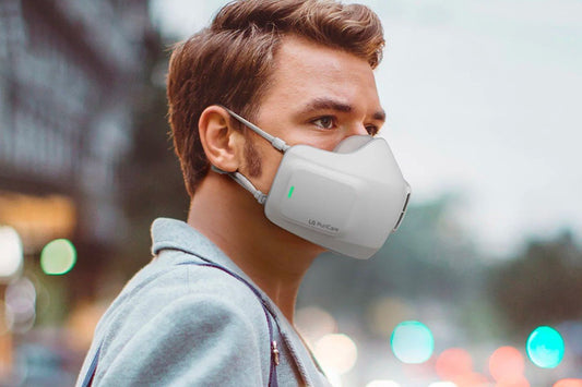 LG anuncia a criação de máscara recarregável que purifica o ar