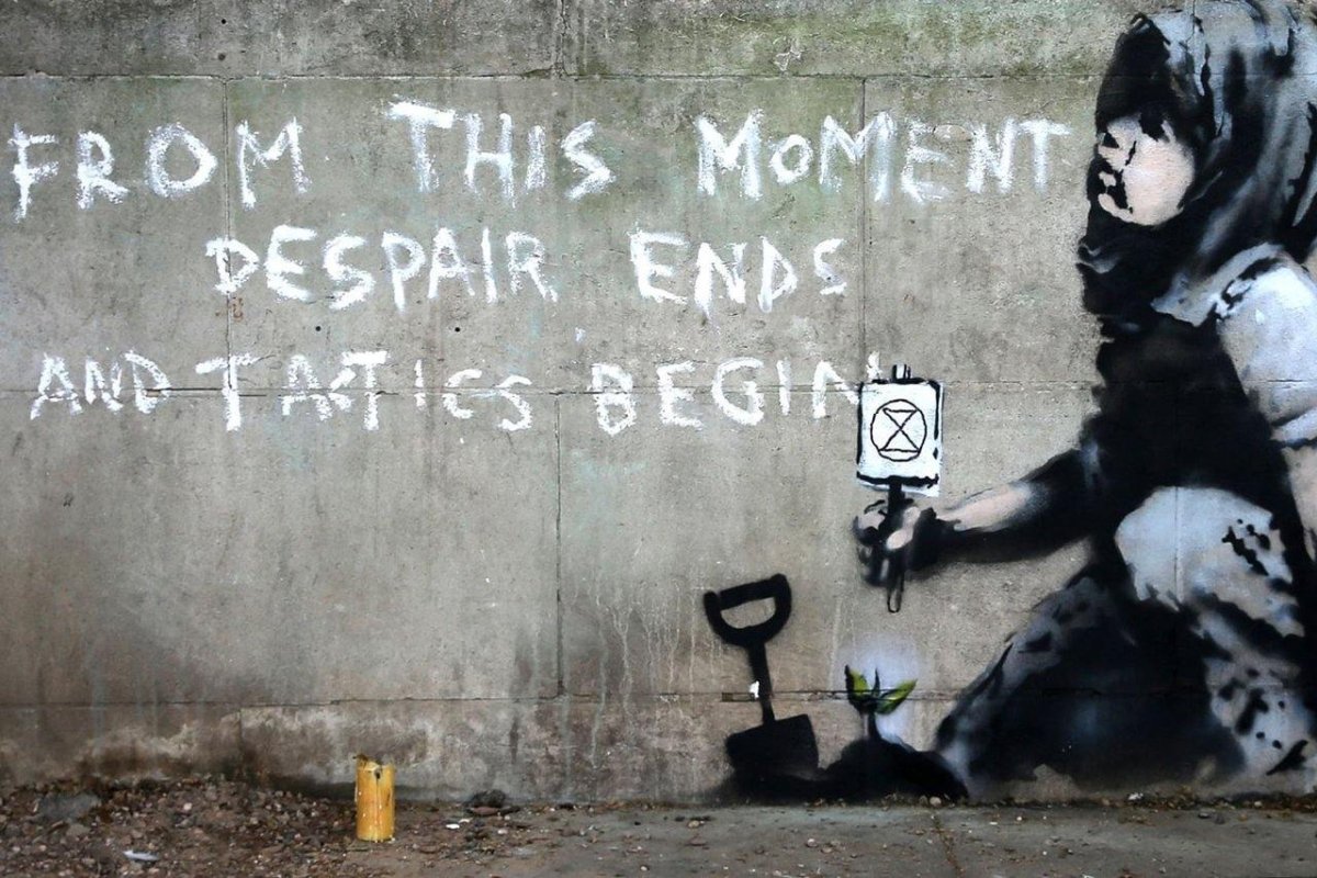 banksy 支援 Mural de protesto pode ser nova arte de Banksy | THE GAME