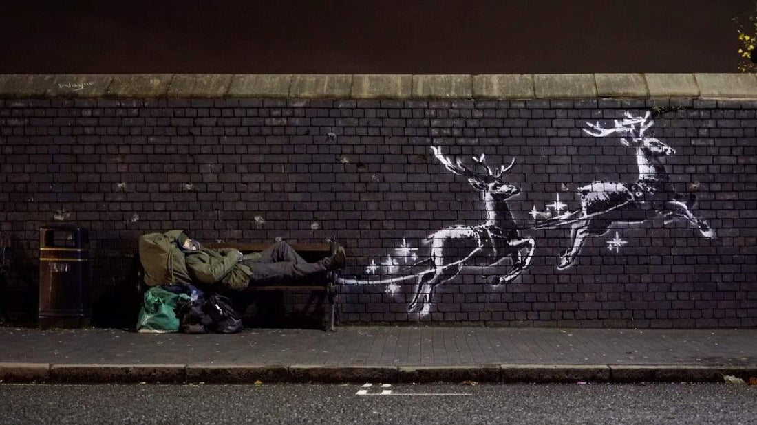 Novo mural de Banksy chama a atenção para moradores de rua - THE GAME