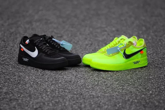 Off-White x Air Force 1 Low "Volt" e "Black Cone" chegam ao Brasil