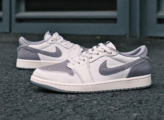 Os primeiros detalhes do Air Jordan 1 Low “Atmosphere Grey” - THE GAME