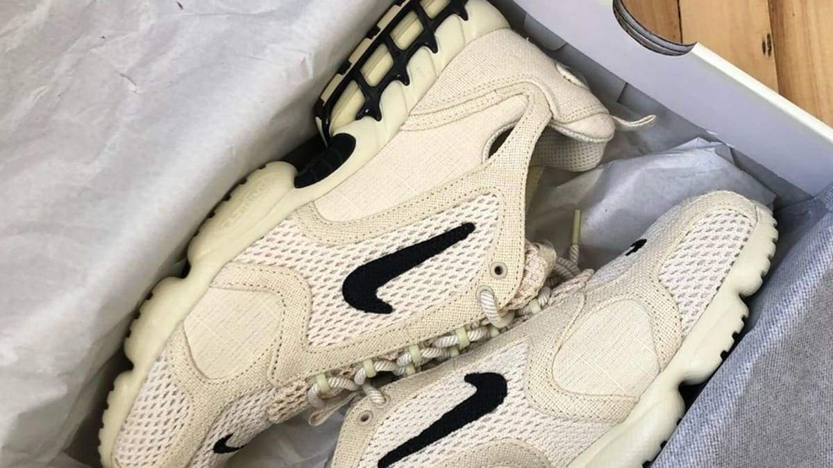 Primeiras imagens do Stüssy x Nike Air Zoom Spiridon Cage 2 são
