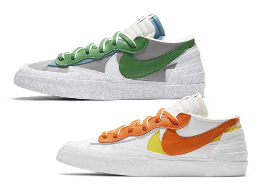 Sacai x Nike Blazer Low Classic Green e Magma Orange ganham data de lançamento - THE GAME