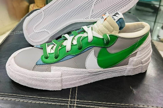 Segundo rumores, Sacai x Nike Blazer Low Classic Green chega em Fevereiro - THE GAME