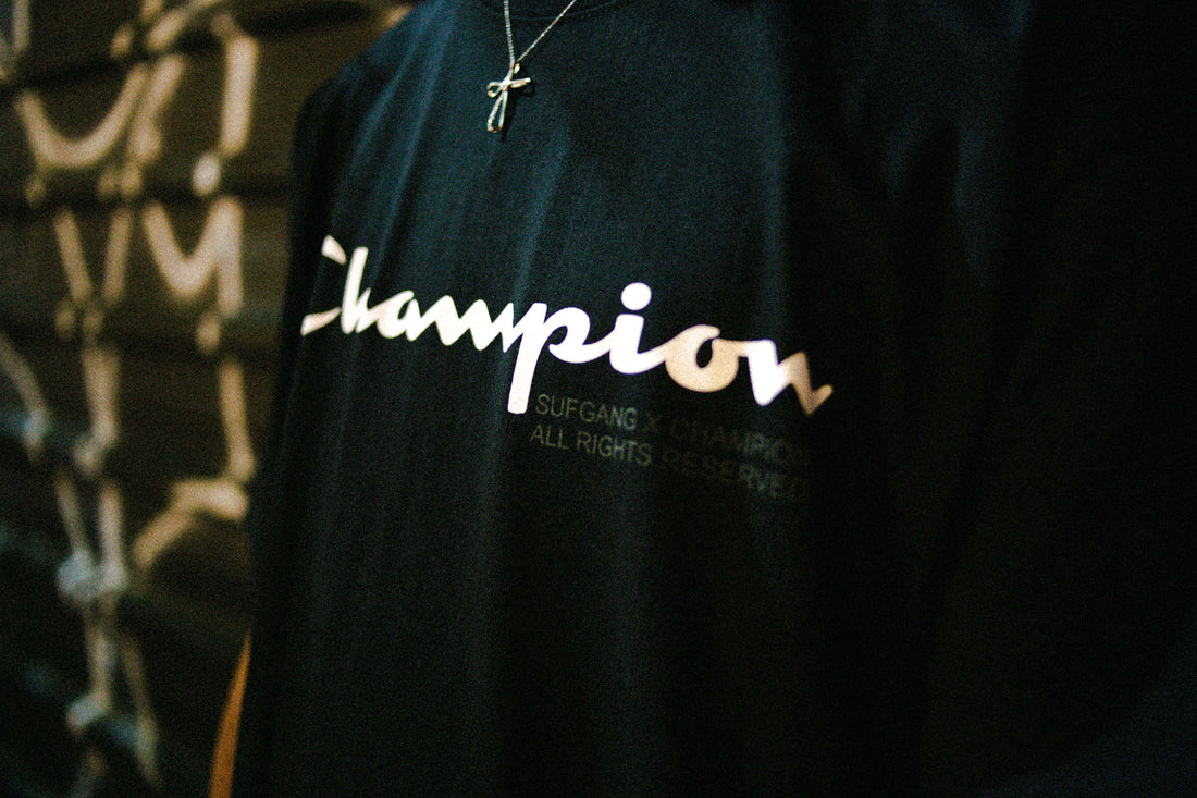Sufgang x Champion, a collab do ano do streetwear nacional