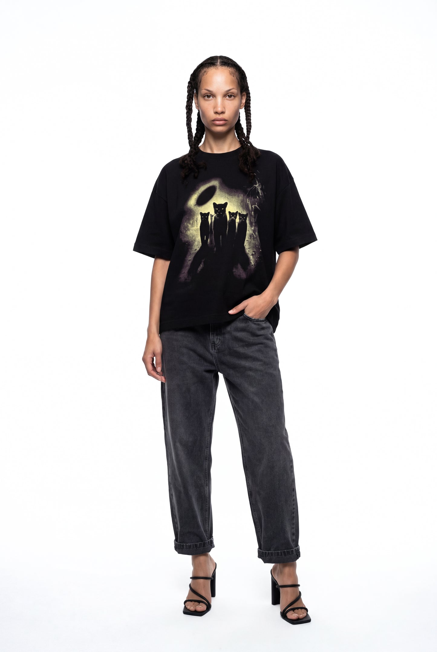 Alcateia Boxy Tee "Black"