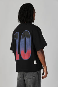 T-Shirt Wide Boxy Big Overhead Kick Tsubasa "Black"