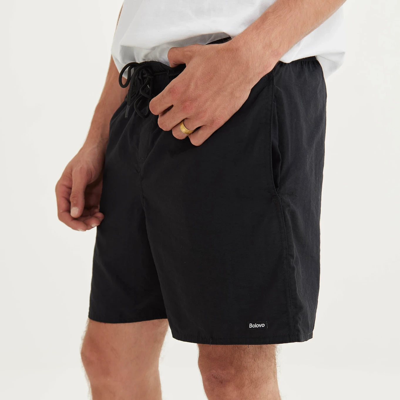 Pants & Shorts BOLOVO Dads Shorts Preto Tactel - THE GAME