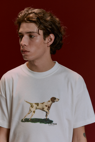 CARNAN - Pointer Heavy T-Shirt "Off White"