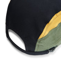 3 Panel Hat Class Inverso "Black/Green/Mostard"