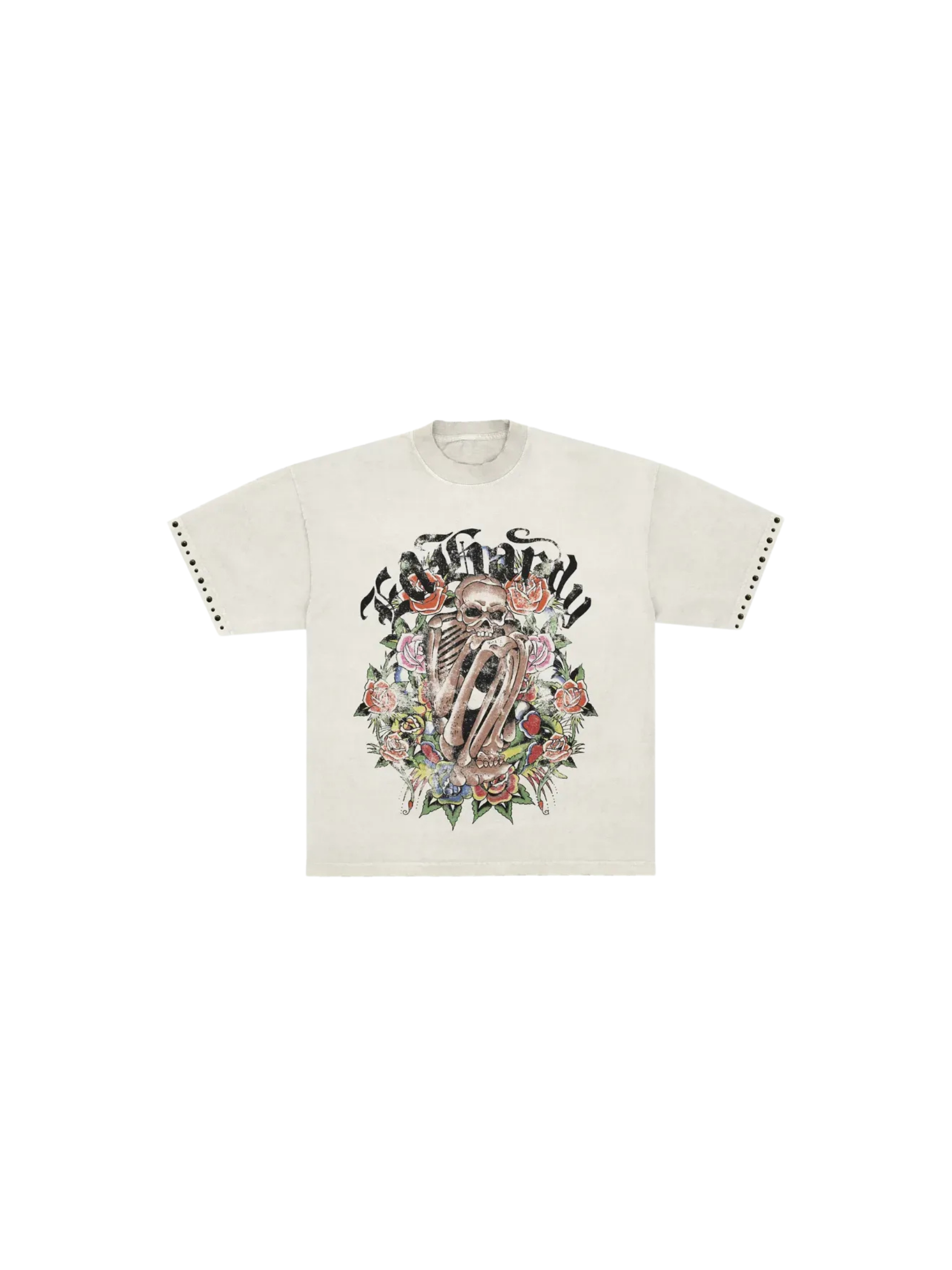 Ed Hardy Camiseta Garden Of Bones "Off White"