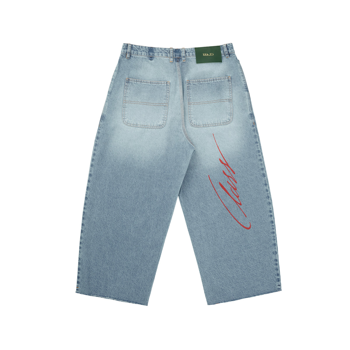 Wide Jeans Pants Class "Serigraphy Blue"