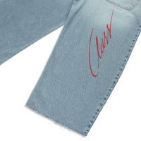 Wide Jeans Pants Class "Serigraphy Blue"