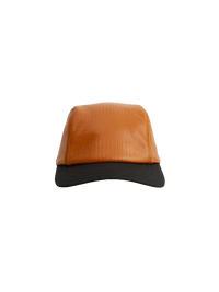 3 Panel Leather "Orange & Black"