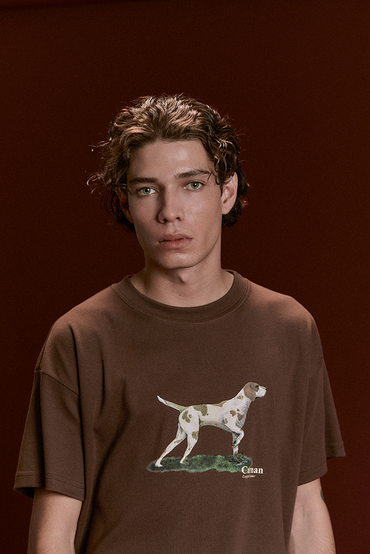 CARNAN - Pointer Heavy T-Shirt "Brown"