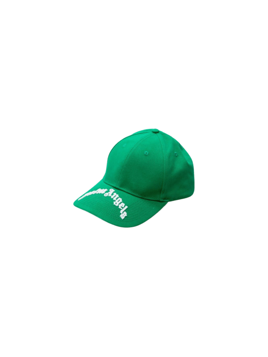 44349844881693 Cap Palm Angels Curved Logo Cap "Green" da PALM ANGELS vendido pela THE GAME