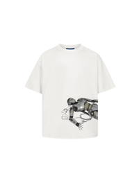 49433580437789 T-Shirt Down Robot Boxy Tee "Off White" L/G da QUADRO CREATIONS vendido pela THE GAME