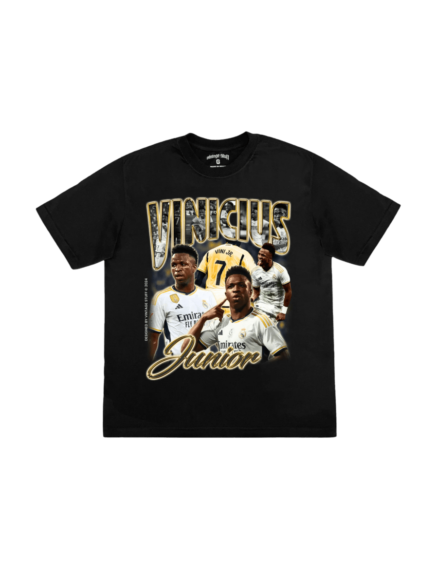 49455349530909 T-Shirt Camiseta Vinicius Junior "Black" S/P da VINTAGE STUFF vendido pela THE GAME