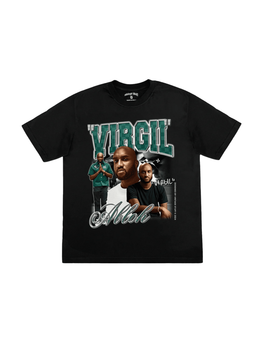 49455427125533 T-Shirt Camiseta Virgil Abloh "Black" M da VINTAGE STUFF vendido pela THE GAME