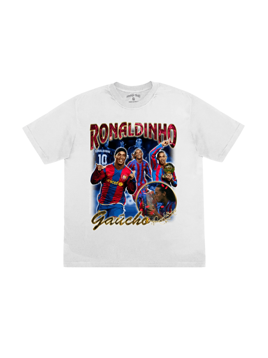 49455449276701 T-Shirt Camiseta Ronaldinho Gaúcho "White" M da VINTAGE STUFF vendido pela THE GAME