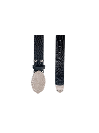 Silver Croco Buckle Belt