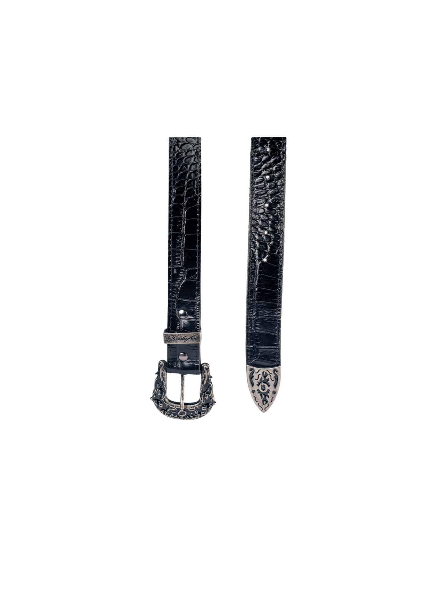 Black Croco Belt