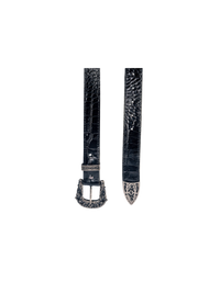 Black Croco Belt