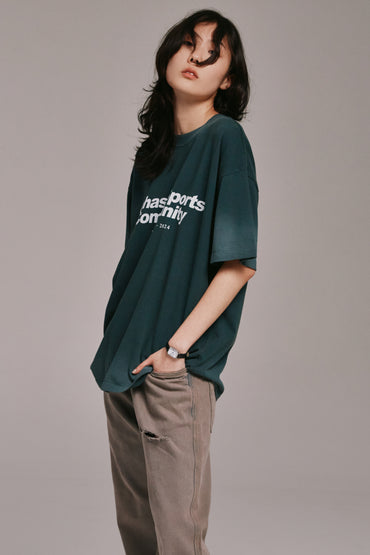 Sportive T-shirt "Stoned Green"