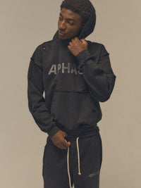 Classic Frontal Hoodie "Stone Black"