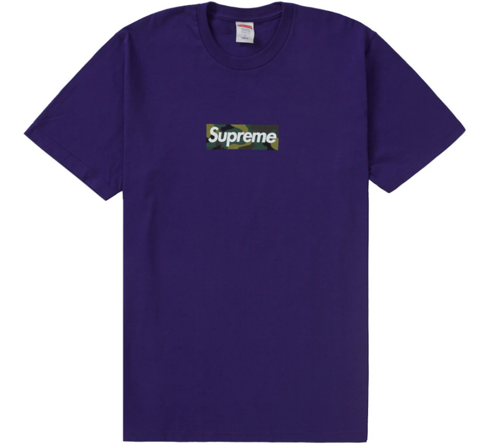 SUPREME - Camo Box Logo Tee "Purple" - THE GAME