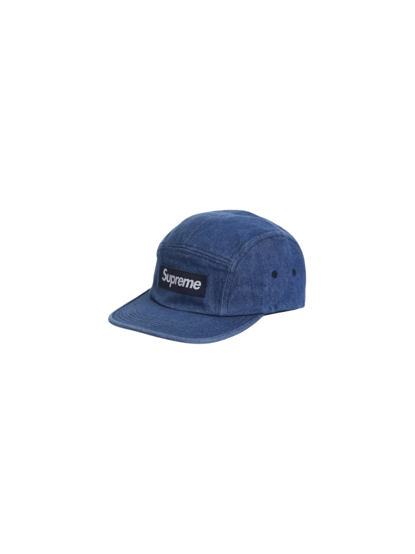 Washed Chino Twill Camp Cap "Denim"