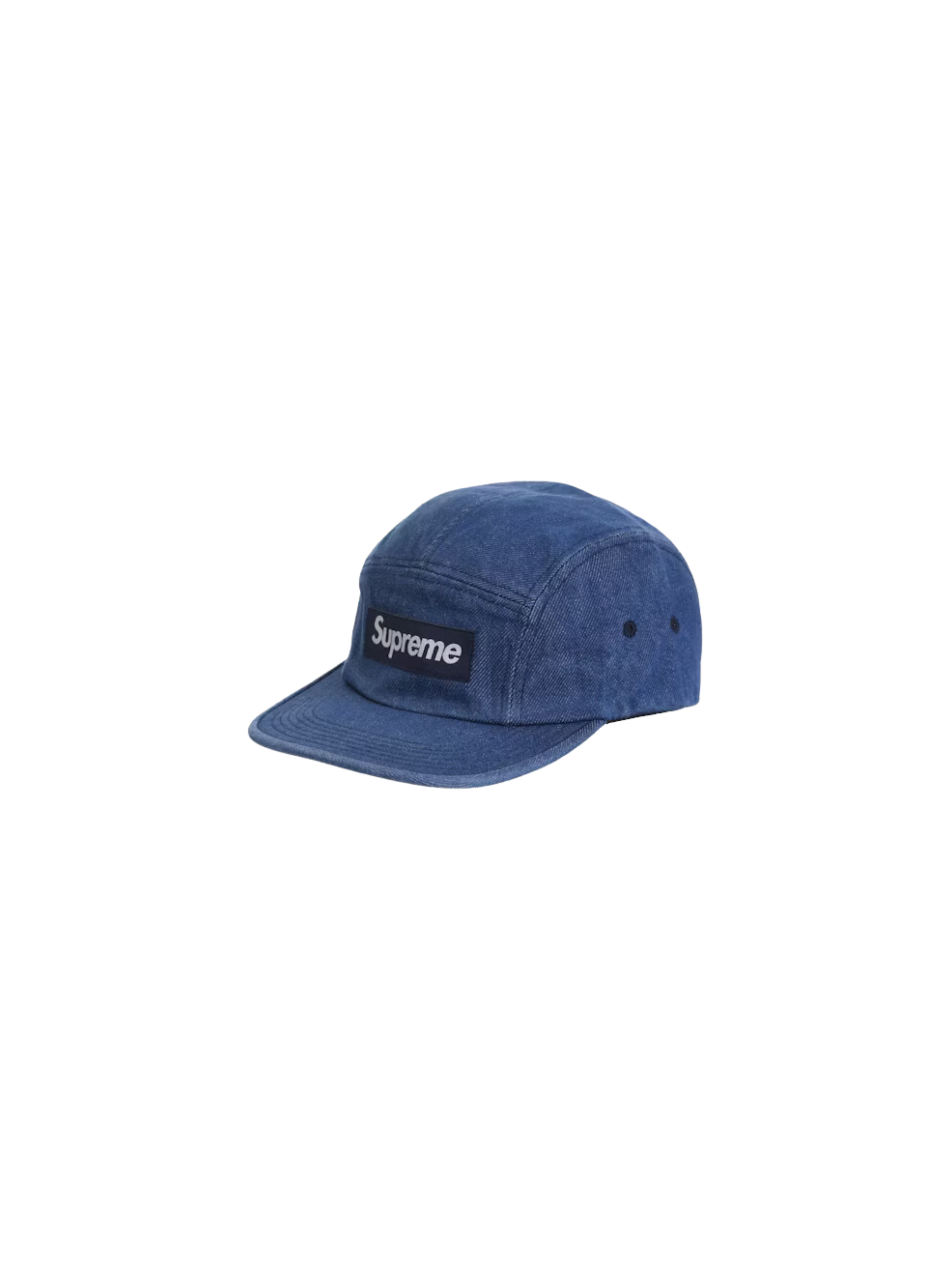 Washed Chino Twill Camp Cap "Denim"