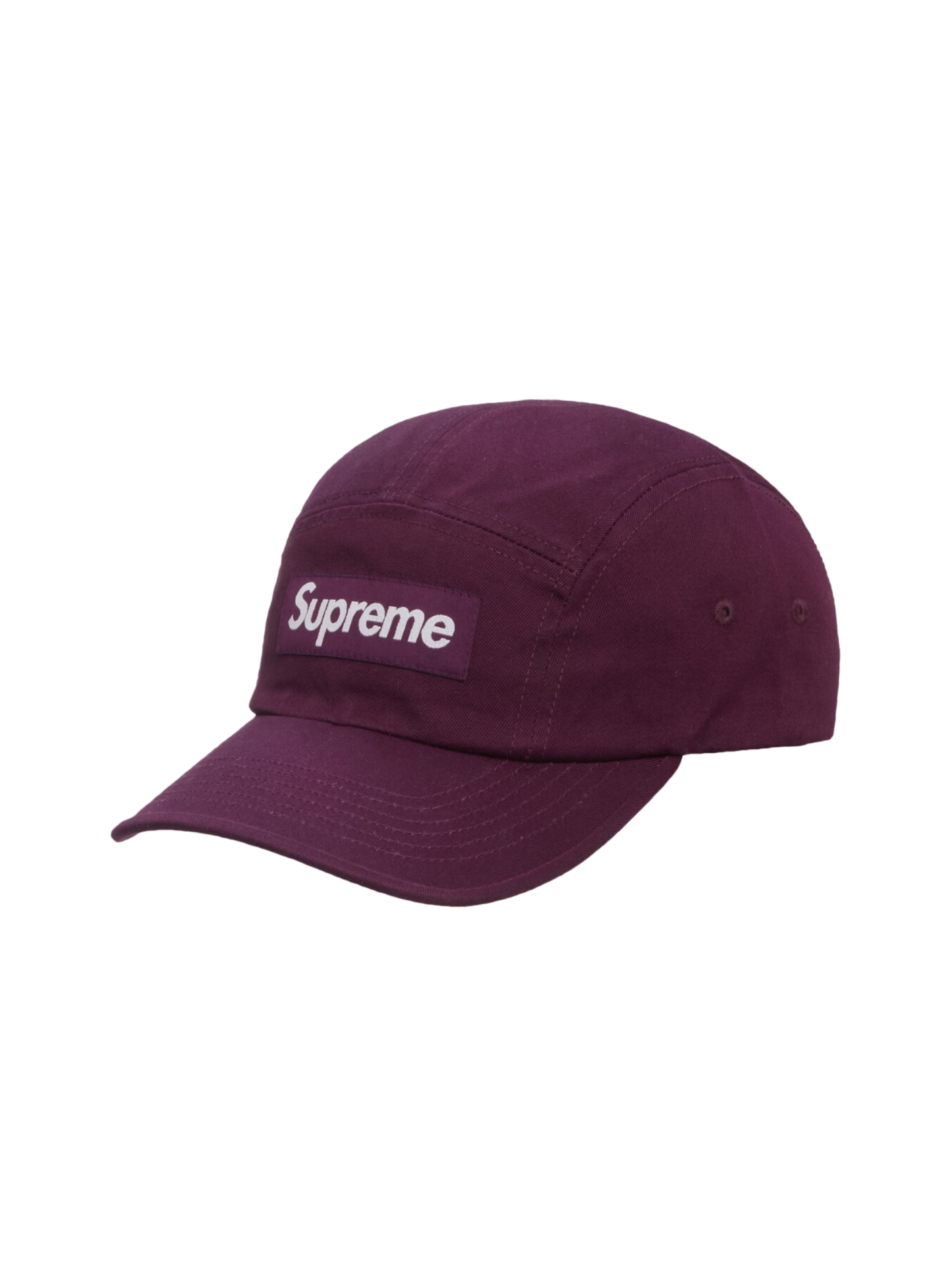 Washed Chino Twill Camp Cap "Dark Purple"