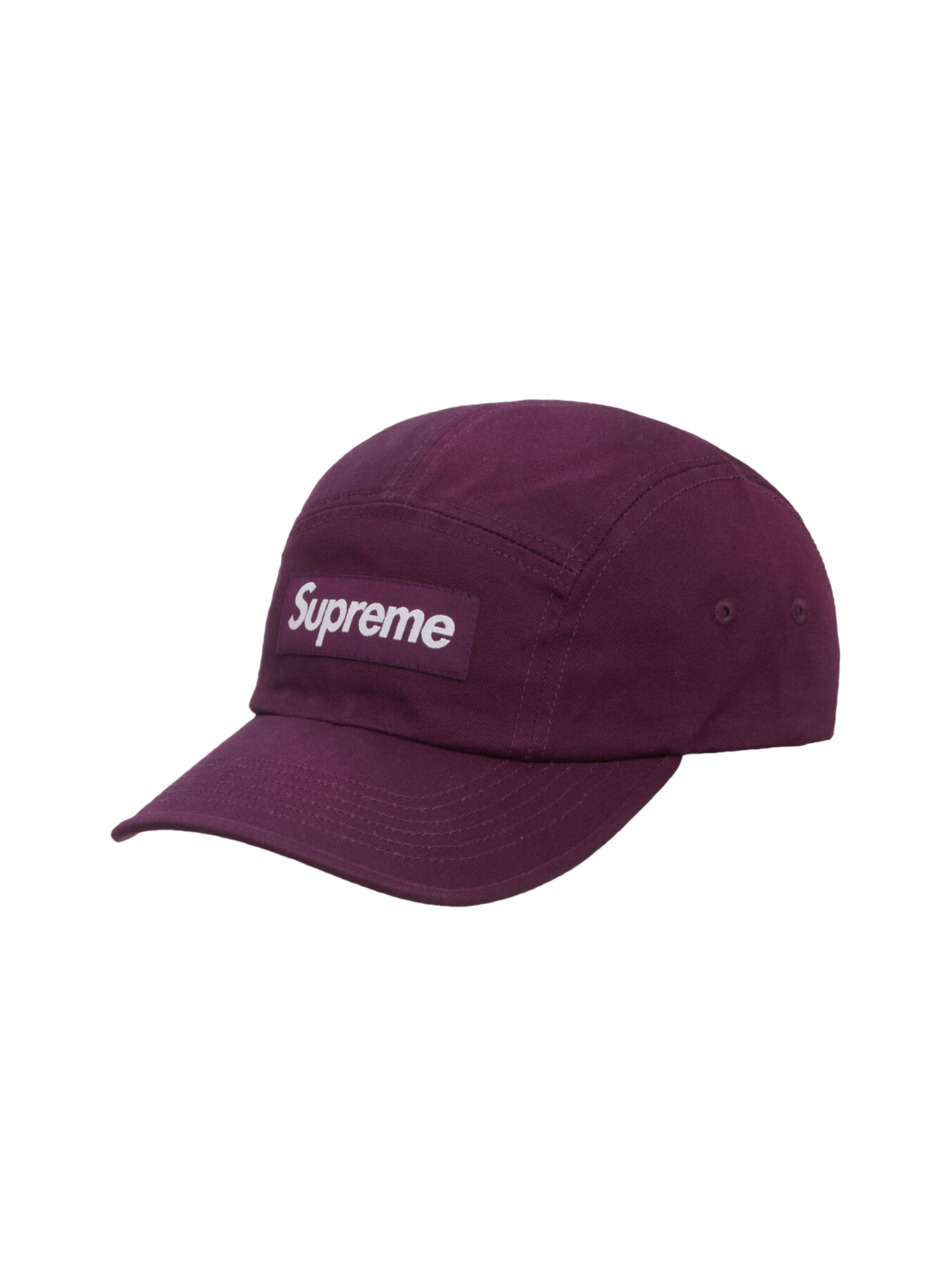 Washed Chino Twill Camp Cap "Dark Purple"