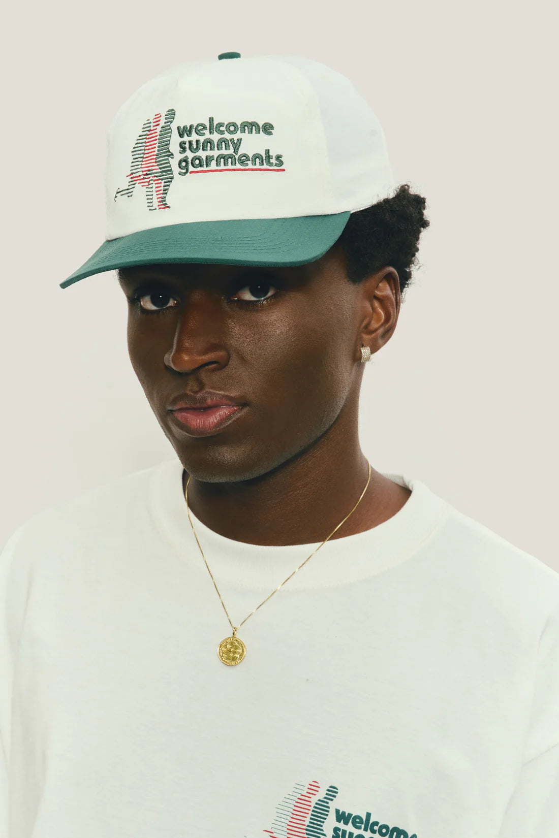Boné Marathon "Off White e Verde"