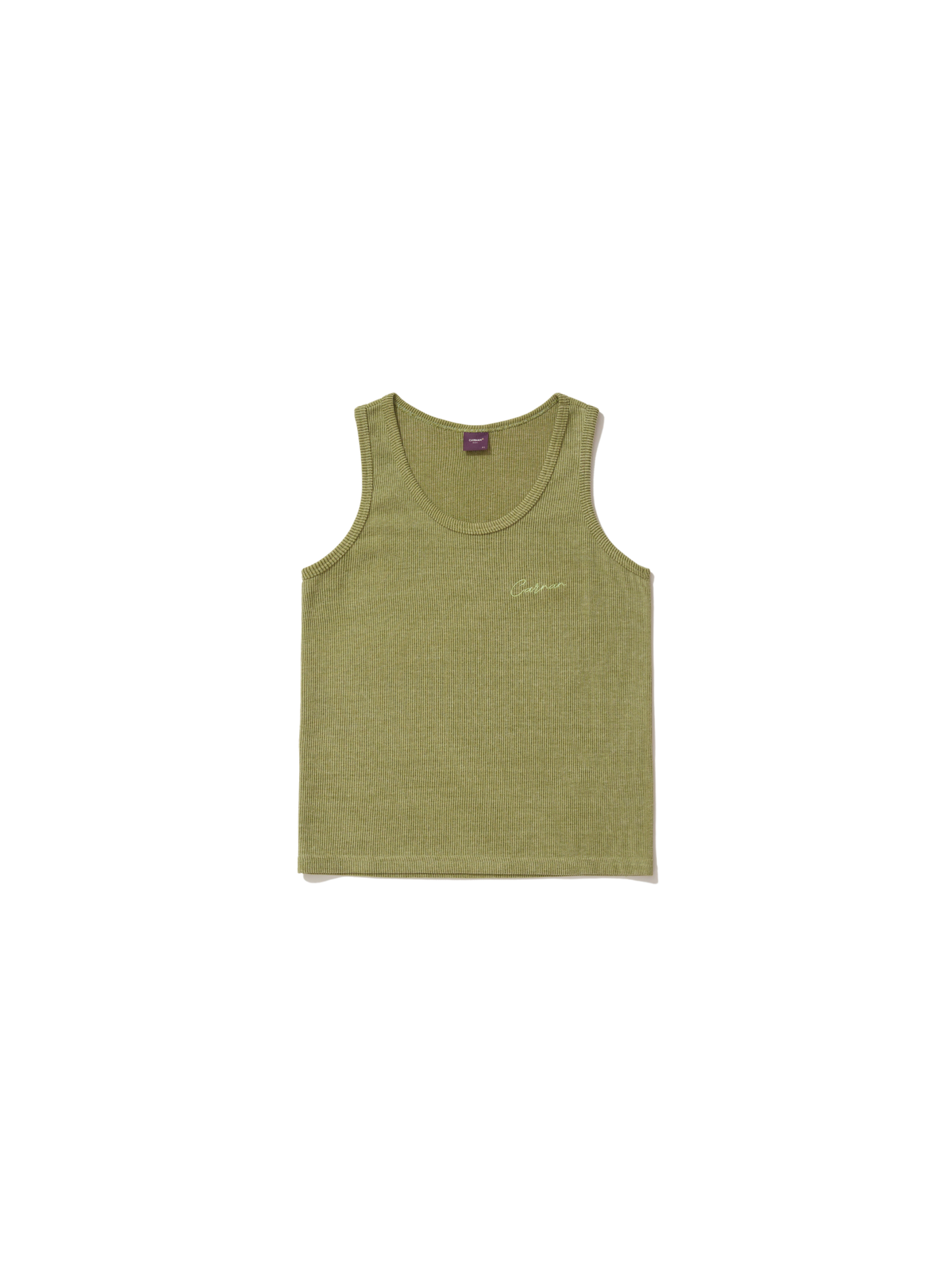 Ribbed Tank Top "Green"