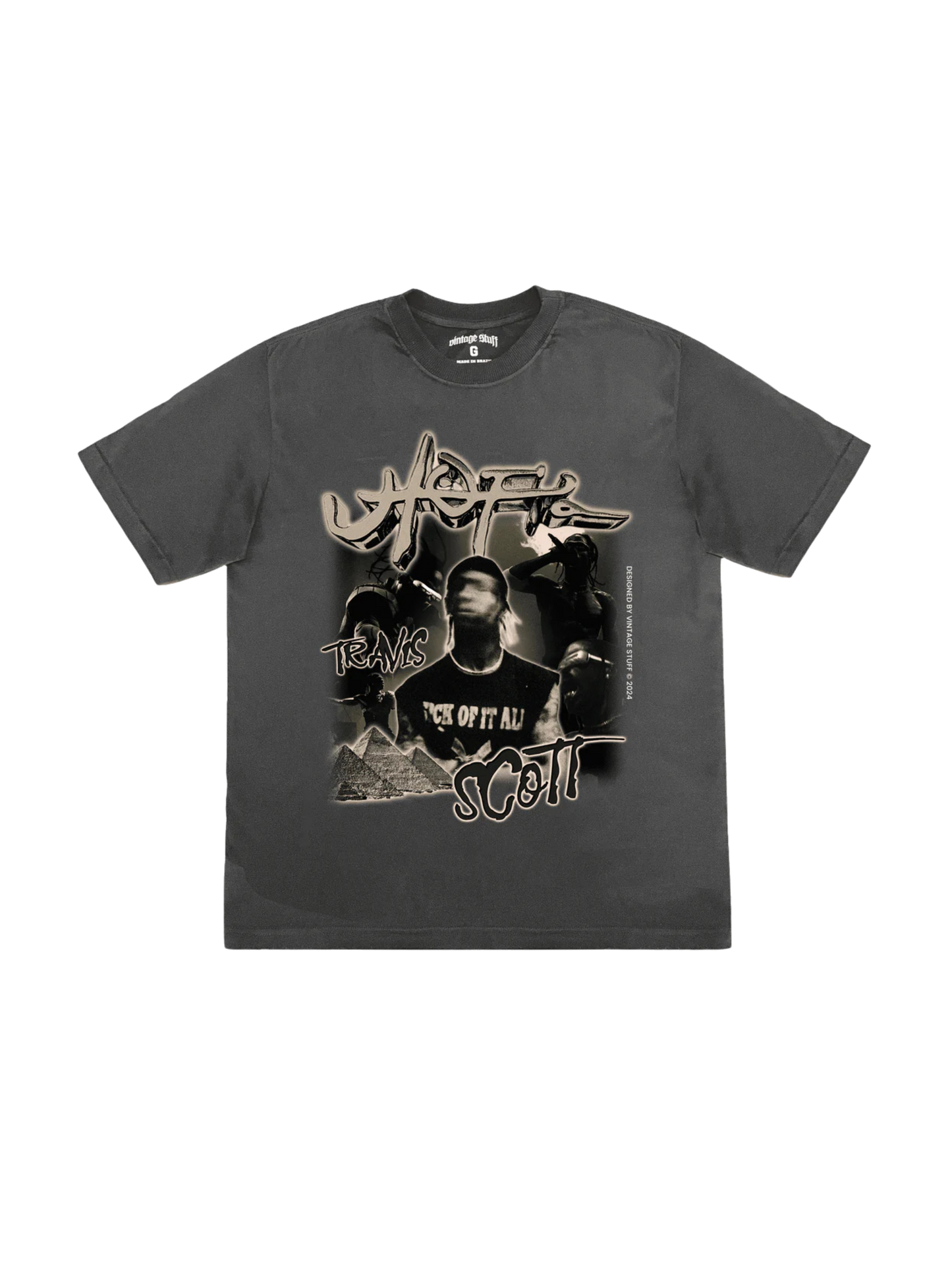 Camiseta Travis Scott Utopia "Stoned Grey"