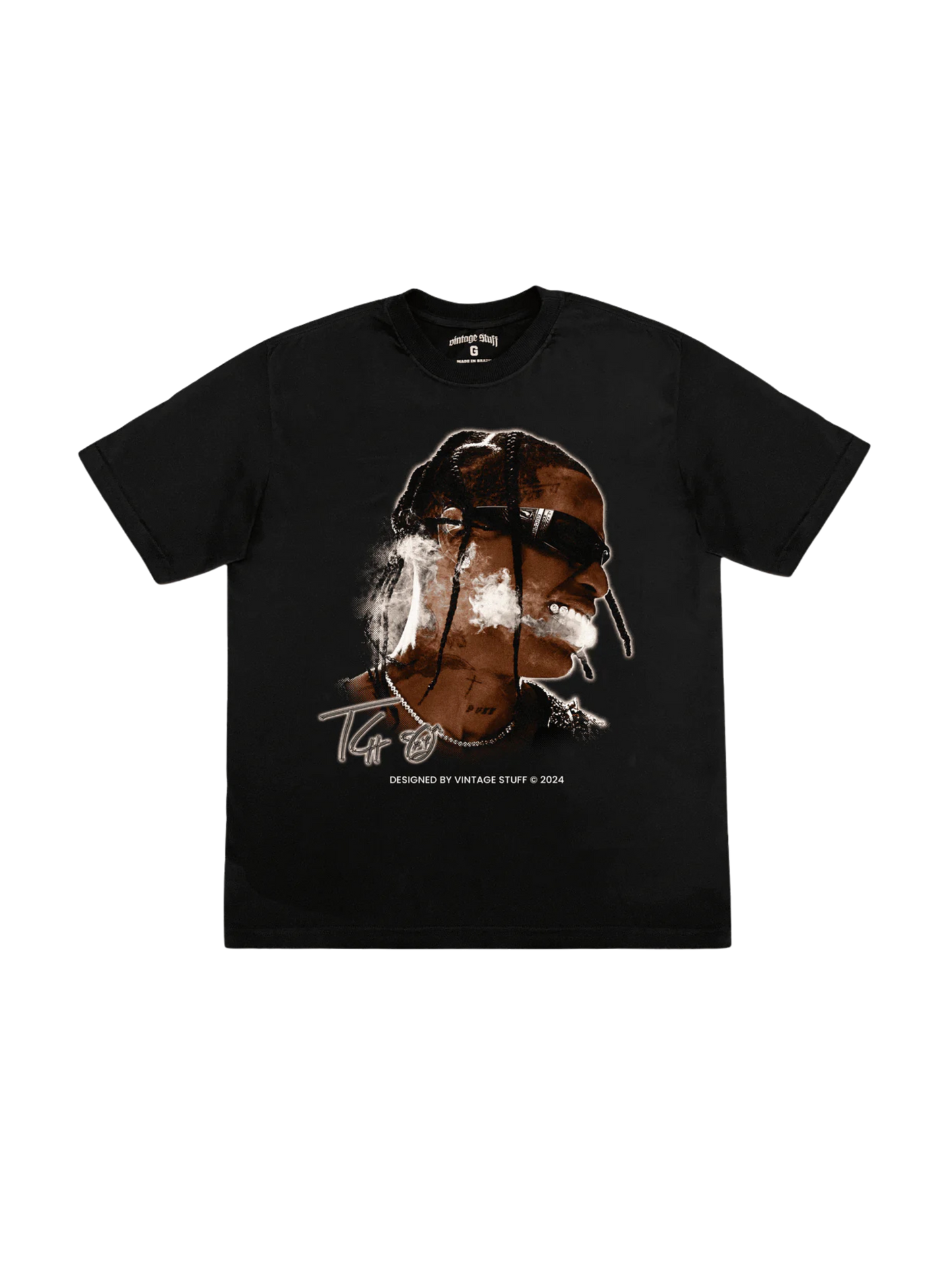 Camiseta Travis Scott Big Face "Black"