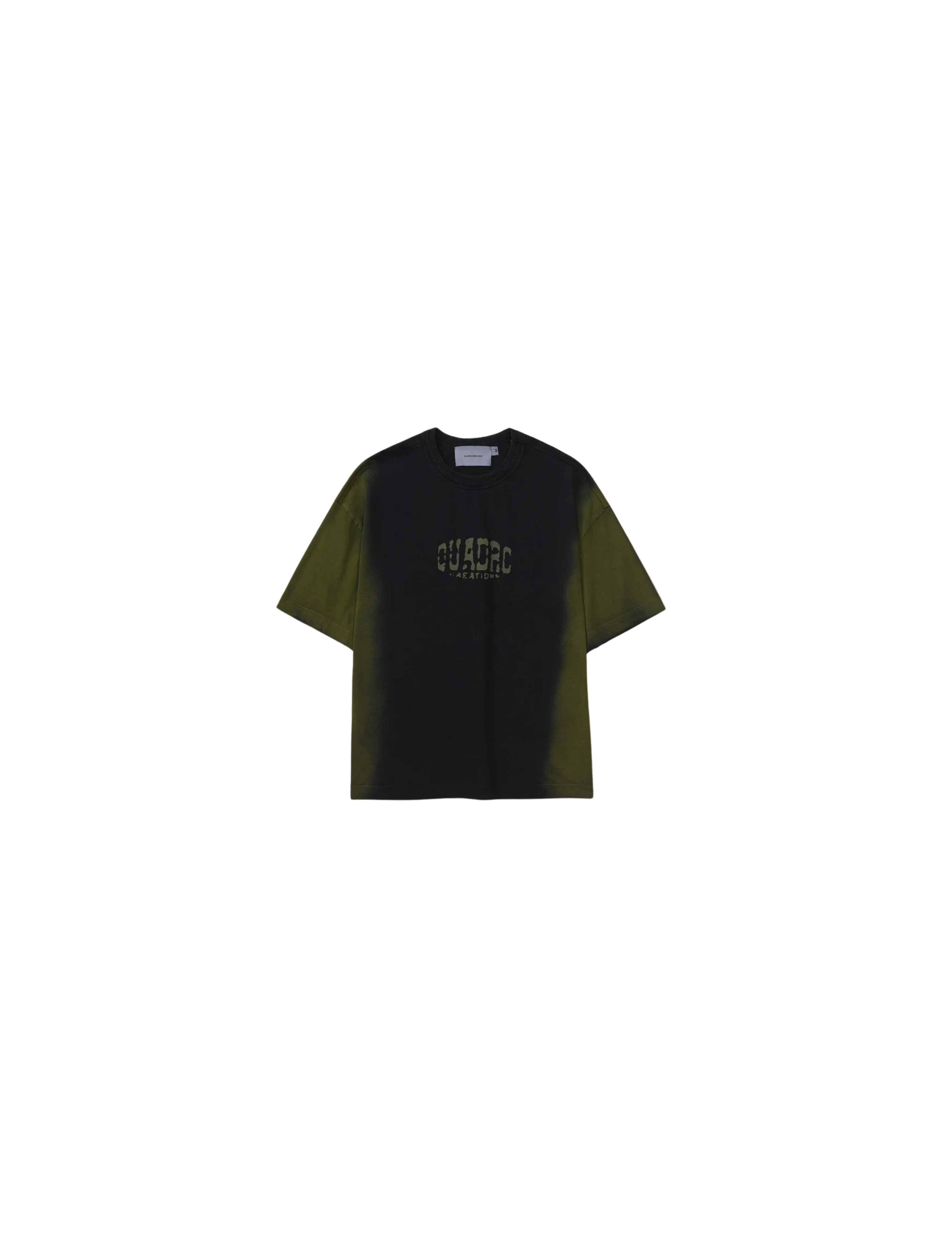 Camiseta QC Arco Boxy Tie Dye "Verde"