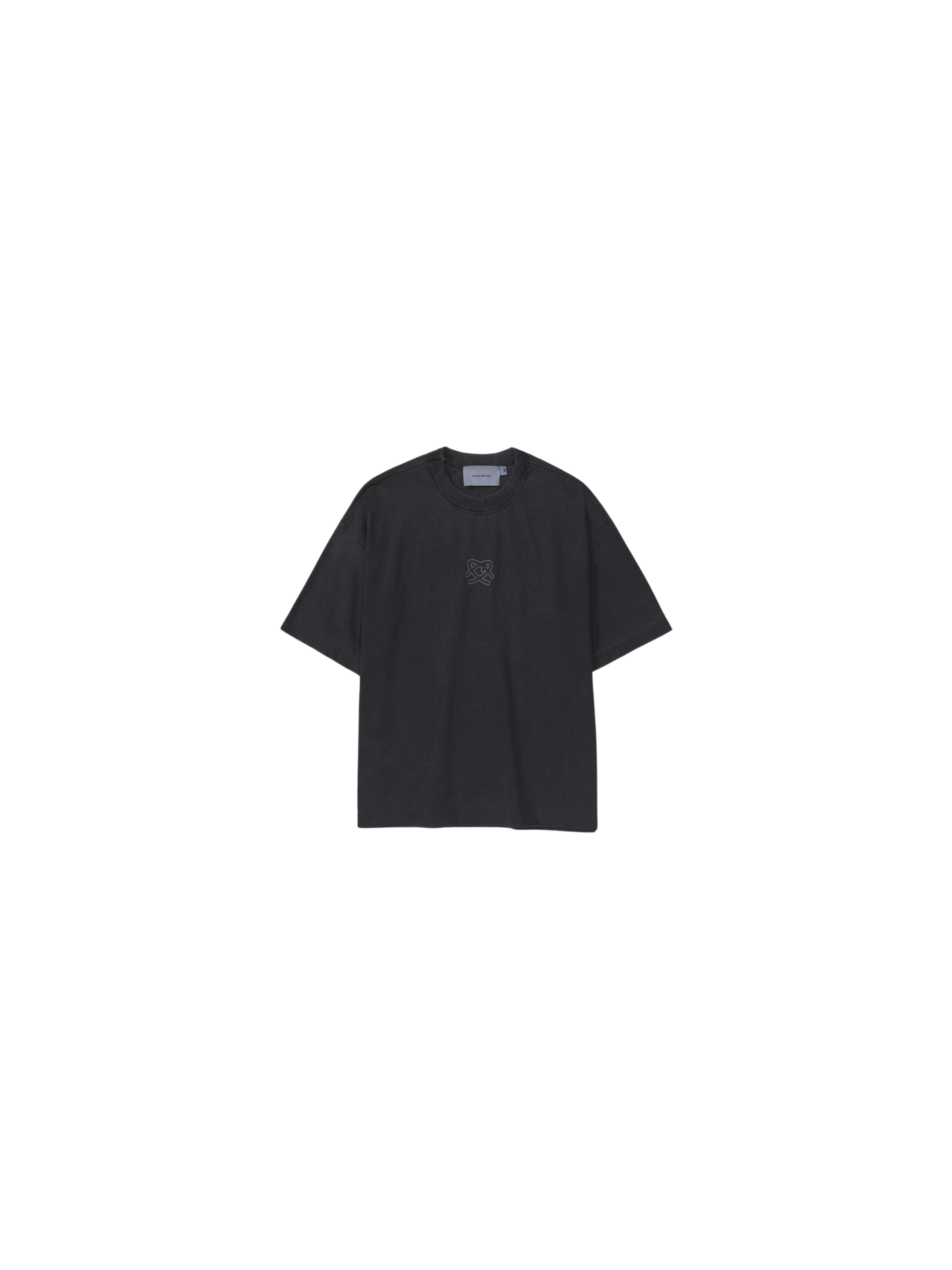 Camiseta QC Simbolo Boxy "Stoned Preto"