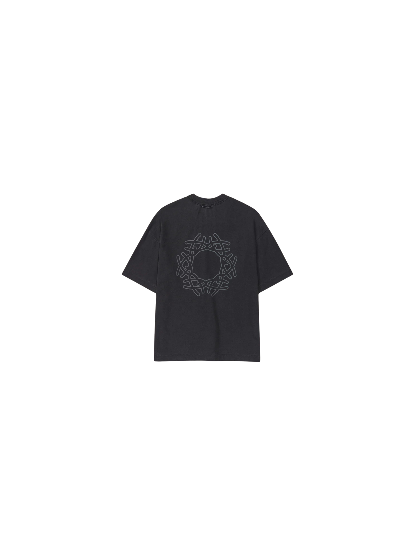 Camiseta QC Simbolo Boxy "Stoned Preto"
