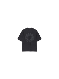 Camiseta QC Simbolo Boxy "Stoned Preto"