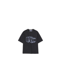 Camiseta QC Prisma Boxy "Stoned Preto"