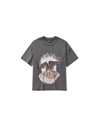 Falcon Boxy T-shirt "Washed Black"