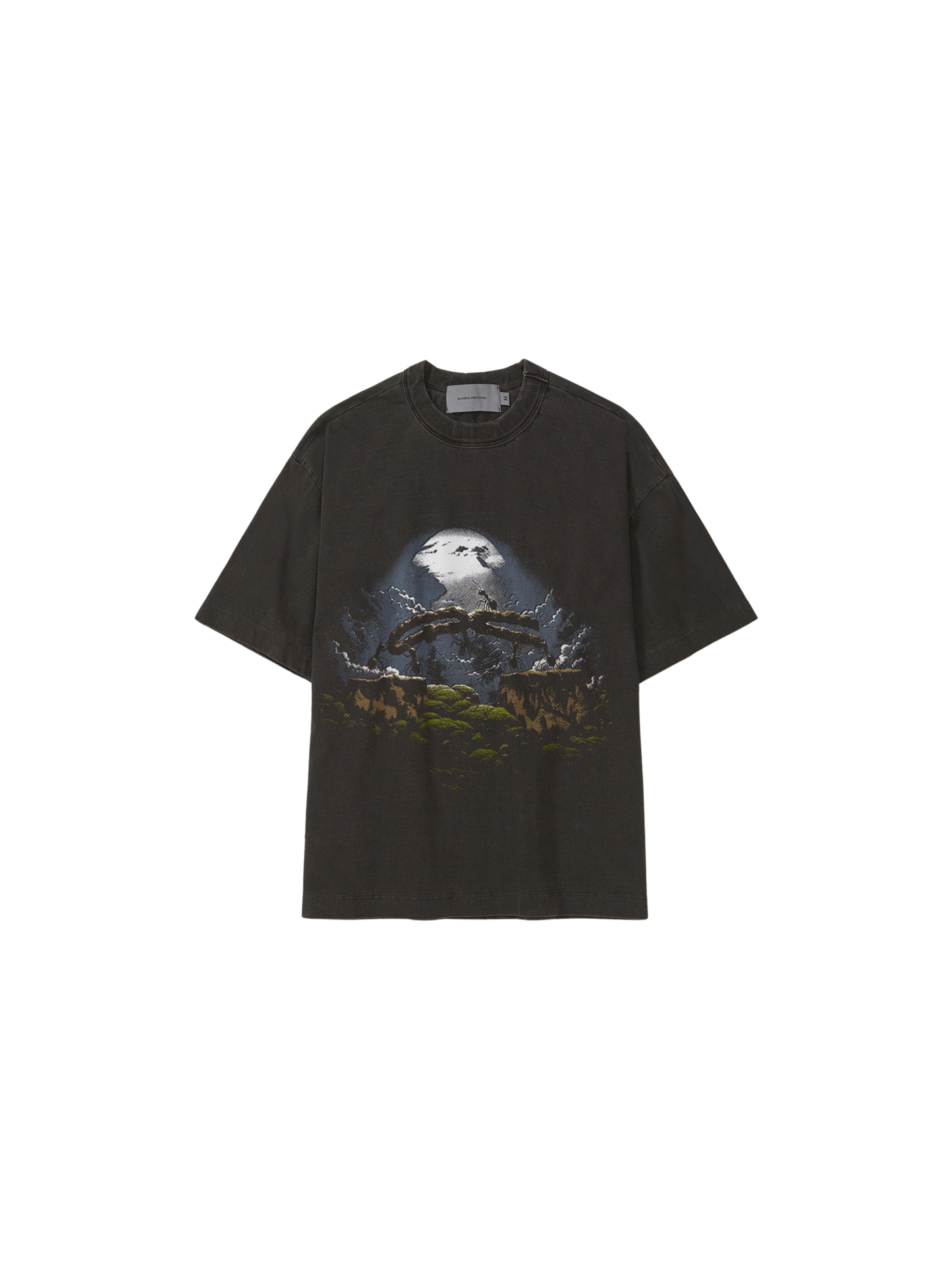 Camiseta Formigas Boxy "Stoned Preto"