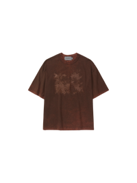 Camiseta Particulas Boxy "Stoned Marrom"