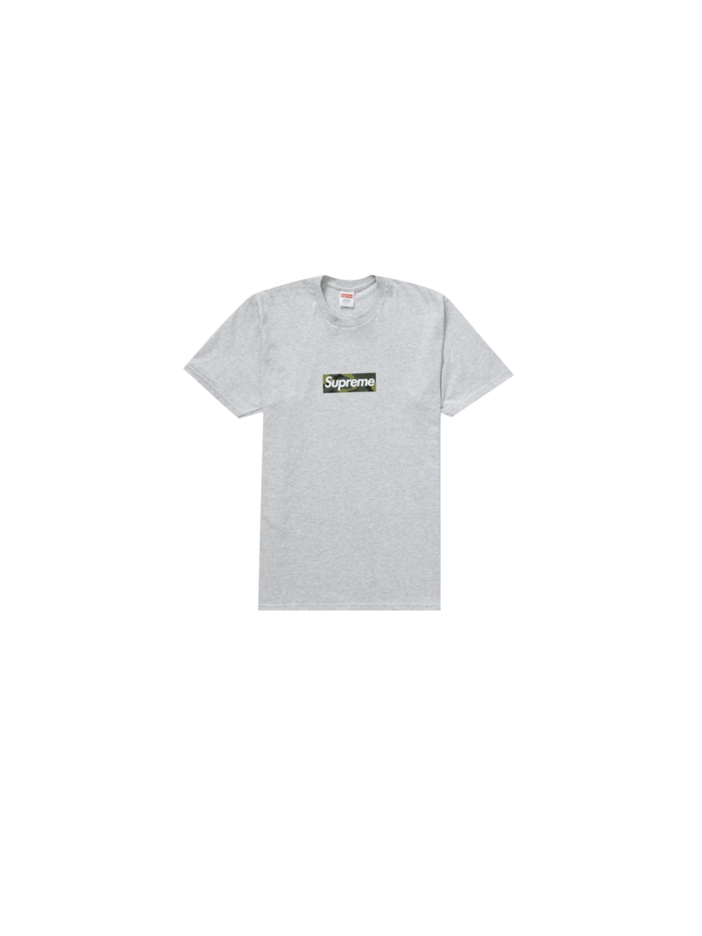 Camo Box Logo Tee "Ash Grey"